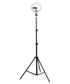 GloboStar® 75800 Professional Digital Ring Light Φ20cm LED SMD 20W 2000lm 180° DC 5V με Καλώδιο Τροφοδοσίας USB – Ενσωματωμένο Χειριστήριο Εναλλαγής Χρωμάτων & 1 Βάση Τηλεφώνου – Πολύχρωμο RGBW+WW Dimmable