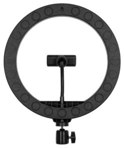 GloboStar® 75801 Professional Digital Ring Light Φ26cm LED SMD 30W 3000lm 180° DC 5V με Καλώδιο Τροφοδοσίας USB – Ενσωματωμένο Χειριστήριο Εναλλαγής Χρωμάτων & 1 Βάση Τηλεφώνου – Πολύχρωμο RGBW+WW Dimmable