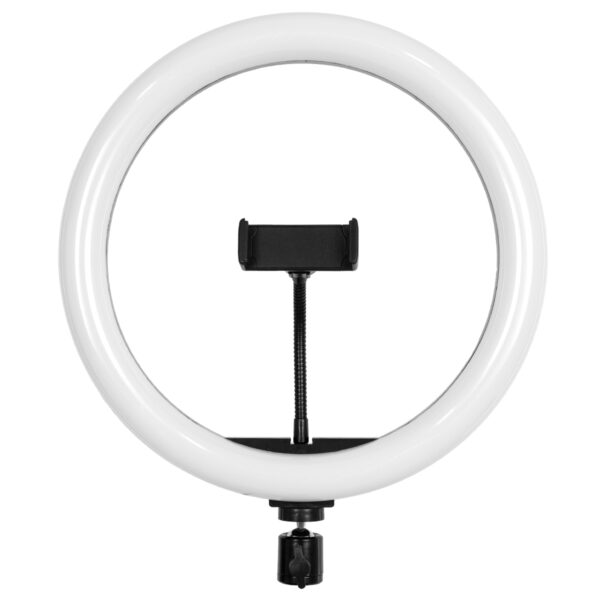 GloboStar® 75802 Professional Digital Ring Light Φ30cm LED SMD 40W 4000lm 180° DC 5V με Καλώδιο Τροφοδοσίας USB – Ενσωματωμένο Χειριστήριο Εναλλαγής Χρωμάτων & 1 Βάση Τηλεφώνου – Πολύχρωμο RGBW+WW Dimmable