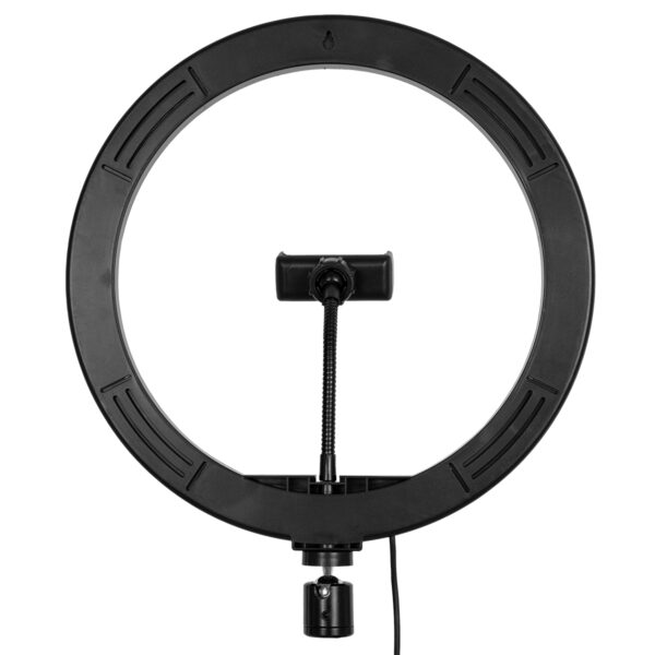 GloboStar® 75802 Professional Digital Ring Light Φ30cm LED SMD 40W 4000lm 180° DC 5V με Καλώδιο Τροφοδοσίας USB – Ενσωματωμένο Χειριστήριο Εναλλαγής Χρωμάτων & 1 Βάση Τηλεφώνου – Πολύχρωμο RGBW+WW Dimmable