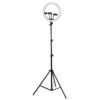 GloboStar® 75803 Professional Digital Ring Light Φ36cm LED SMD 50W 5000lm 180° DC 5V με Καλώδιο Τροφοδοσίας USB – Ενσωματωμένο και Ασύρματο Χειριστήριο RF 2.4Ghz Εναλλαγής Χρωμάτων & 3 Βάσεις Τηλεφώνου – Πολύχρωμο RGBW+WW Dimmable