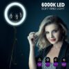 GloboStar® 75805 Professional Digital Ring Light Φ46cm LED SMD 70W 7000lm 180° AC 230V με Καλώδιο Τροφοδοσίας Πρίζας – Ασύρματο Χειριστήριο RF 2.4Ghz Εναλλαγής Χρωμάτων & 3 Βάσεις Τηλεφώνου – Πολύχρωμο RGBW+WW Dimmable