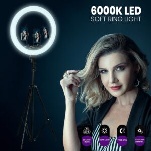 GloboStar® 75805 Professional Digital Ring Light Φ46cm LED SMD 70W 7000lm 180° AC 230V με Καλώδιο Τροφοδοσίας Πρίζας – Ασύρματο Χειριστήριο RF 2.4Ghz Εναλλαγής Χρωμάτων & 3 Βάσεις Τηλεφώνου – Πολύχρωμο RGBW+WW Dimmable