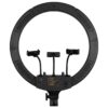 GloboStar® 75805 Professional Digital Ring Light Φ46cm LED SMD 70W 7000lm 180° AC 230V με Καλώδιο Τροφοδοσίας Πρίζας – Ασύρματο Χειριστήριο RF 2.4Ghz Εναλλαγής Χρωμάτων & 3 Βάσεις Τηλεφώνου – Πολύχρωμο RGBW+WW Dimmable