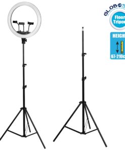 GloboStar® 75807 Professional Floor Tripod – Επαγγελματικό Επιδαπέδιο Τρίποδο για Ring Light LED