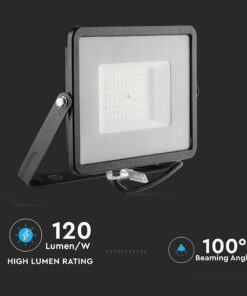 LED Προβολέας 50W V-TAC PRO Samsung Chip Μαύρος 100° 5750lm Αδιάβροχος IP65 Φυσικό 4000K – 21760
