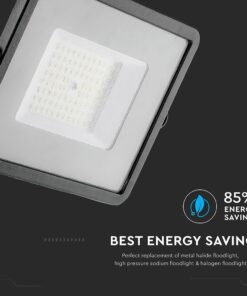 LED Προβολέας 50W V-TAC PRO Samsung Chip Μαύρος 100° 5750lm Αδιάβροχος IP65 Φυσικό 4000K – 21760