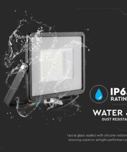 LED Προβολέας 50W V-TAC PRO Samsung Chip Μαύρος 100° 5750lm Αδιάβροχος IP65 Φυσικό 4000K – 21760