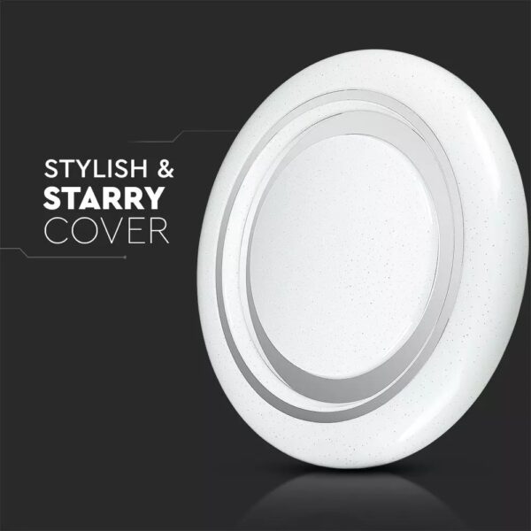 Πλαφονιέρα LED Designer 30W/60W/30W Στρογγυλή Dimmable 3 σε 1 V-TAC – 76011