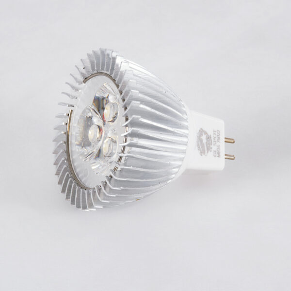 GloboStar® 76020 Σποτ LED GU5.3 MR16 3W 300lm 30° DC 12V IP20 Φ5 x Υ5.2cm Ψυχρό Λευκό 6000K – 2 Χρόνια Εγγύηση