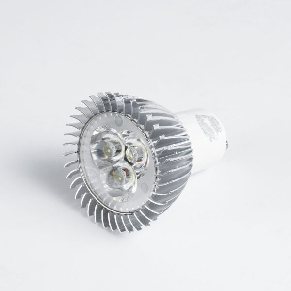 GloboStar® 76032 Σποτ LED GU10 MR16 3W 260lm 45° AC 220-240V IP20 Φ5 x Υ5.5cm Θερμό Λευκό 2700K – 3 Χρόνια Εγγύηση