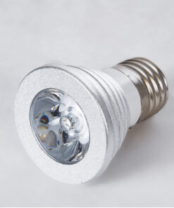GloboStar® 76066 Σποτ LED E27 MR16 3W 200lm 90° AC 220-240V IP20 Φ5 x Υ8.5cm – Εναλλαγή Φωτισμού μέσω Τηλεχειριστηρίου RGB – Dimmable – 2 Χρόνια Εγγύηση