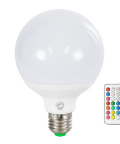 GloboStar® 76071 Λάμπα LED E27 G95 Γλόμπος 12W 780lm 260° AC 220-240V IP20 Φ9.5 x Υ14cm – Εναλλαγή Φωτισμού μέσω Τηλεχειριστηρίου – Πολύχρωμο RGB+WW – 2 Years Warranty