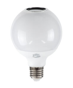 GloboStar® 76072 Λάμπα LED E27 G95 Γλόμπος 12W 780lm 260° με Ενσωματωμένο Bluetooth Ηχείο 3W AC 220-240V IP20 Φ9.5 x Υ13.5cm – Εναλλαγή Φωτισμού μέσω Τηλεχειριστηρίου & Μέσω Smart Home Εφαρμογής HappyLighting APP – Πολύχρωμο RGBW – 2 Years Warranty