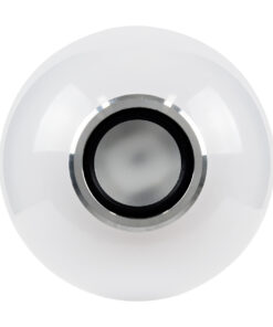 GloboStar® 76072 Λάμπα LED E27 G95 Γλόμπος 12W 780lm 260° με Ενσωματωμένο Bluetooth Ηχείο 3W AC 220-240V IP20 Φ9.5 x Υ13.5cm – Εναλλαγή Φωτισμού μέσω Τηλεχειριστηρίου & Μέσω Smart Home Εφαρμογής HappyLighting APP – Πολύχρωμο RGBW – 2 Years Warranty