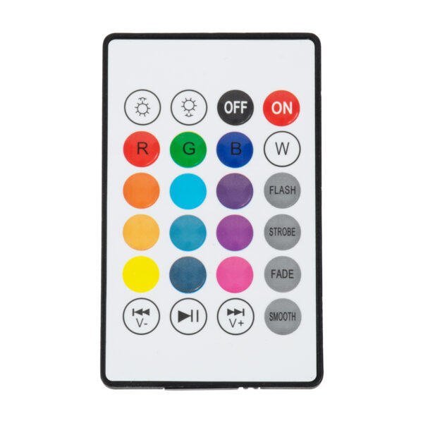 GloboStar® 76072 Λάμπα LED E27 G95 Γλόμπος 12W 780lm 260° με Ενσωματωμένο Bluetooth Ηχείο 3W AC 220-240V IP20 Φ9.5 x Υ13.5cm – Εναλλαγή Φωτισμού μέσω Τηλεχειριστηρίου & Μέσω Smart Home Εφαρμογής HappyLighting APP – Πολύχρωμο RGBW – 2 Years Warranty