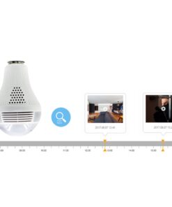 GloboStar® 76073 WIFI 2.4G IP CAMERA 2.0MP 1080P – Έξυπνη Κρυφή IP Κάμερα WiFi 1080P Fish Eye 360° 3W LED σε Σχήμα Λάμπας με Ντουί και Βάση E27 Smart Home