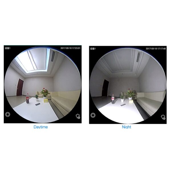 GloboStar® 76073 WIFI 2.4G IP CAMERA 2.0MP 1080P – Έξυπνη Κρυφή IP Κάμερα WiFi 1080P Fish Eye 360° 3W LED σε Σχήμα Λάμπας με Ντουί και Βάση E27 Smart Home