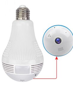 GloboStar® 76073 WIFI 2.4G IP CAMERA 2.0MP 1080P – Έξυπνη Κρυφή IP Κάμερα WiFi 1080P Fish Eye 360° 3W LED σε Σχήμα Λάμπας με Ντουί και Βάση E27 Smart Home