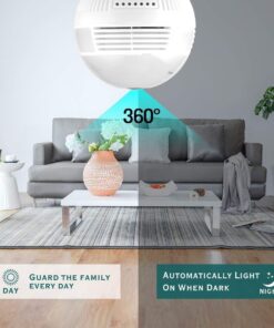 GloboStar® 76073 WIFI 2.4G IP CAMERA 2.0MP 1080P – Έξυπνη Κρυφή IP Κάμερα WiFi 1080P Fish Eye 360° 3W LED σε Σχήμα Λάμπας με Ντουί και Βάση E27 Smart Home
