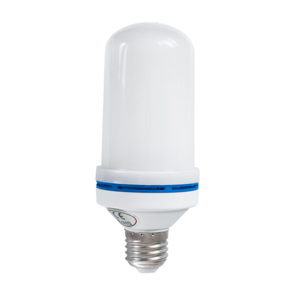 GloboStar® 76075 Λάμπα LED E27 Summer Flame Flickering Fire Burning Effect Peaceful Romantic and Relax 9W 450lm 320° AC 85-265V με 4 Λειτουργίες Εφέ και Αναστροφή Φλόγας Θερμό Λευκό 1800K