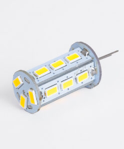 GloboStar® 76133 Λάμπα LED G4 SMD 5630 5W 600lm 320° DC 12-24V IP20 Φ1.8 x Υ4.3cm Ψυχρό Λευκό 6000K Dimmable – 2 Χρόνια Εγγύηση