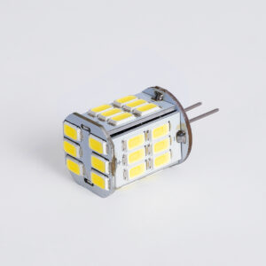 GloboStar® 76135 Λάμπα LED G4 SMD 5630 6W 720lm 320° DC 12-24V IP20 Φ1.9 x Υ3.7cm Ψυχρό Λευκό 6000K Dimmable – 2 Χρόνια Εγγύηση