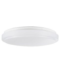 GloboStar® SENSORANO 60995 Πλαφονιέρα Οροφής LED 30W 3000lm 120° AC 220-240V με Ενσωματωμένο Σύστημα Ρυθμιζόμενου Microwave Αισθητήρα Κίνησης – Αδιάβροχη IP54 Φ38 x Υ5.3cm Φυσικό Λευκό 4500K – Λευκό – Bridgelux Chips – 3 Years Warranty
