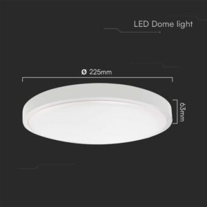 Πλαφονιέρα Οροφής LED 18W SMD 4000K IP44 Λευκού Χρώματος V-TAC – 76161