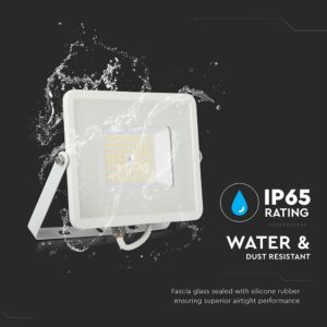 LED Προβολέας 50W V-TAC PRO Samsung Chip Λευκός 100° 5750lm Αδιάβροχος IP65 Φυσικό  4000K – 21762