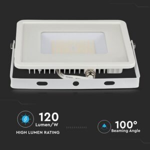 LED Προβολέας 50W V-TAC PRO Samsung Chip Λευκός 100° 5750lm Αδιάβροχος IP65 Φυσικό  4000K – 21762