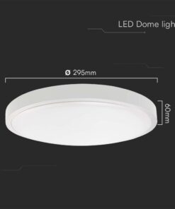 Πλαφονιέρα Οροφής LED 24W SMD 6500K IP44 Λευκού Χρώματος V-TAC – 76201