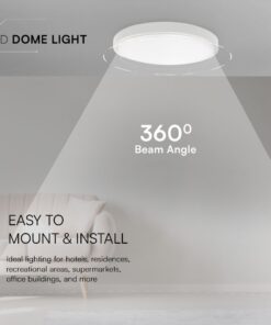 36W LED Πλαφονιέρα Στρογγυλή Φ35cm Λευκή SAMSUNG Chip 3820lm 3000K IP44 V-TAC – 76211-24