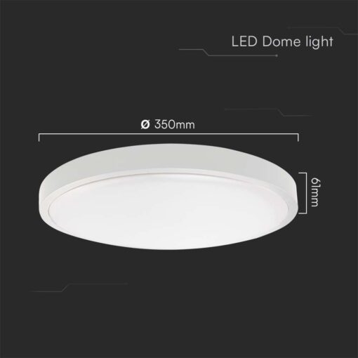 Φωτιστικό Οροφής LED 36W 4000K IP44 Λευκού Χρώματος  V-TAC – 76221VT