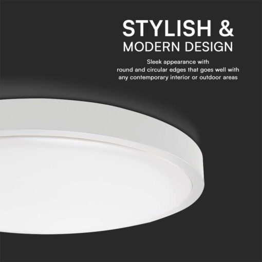 Φωτιστικό Οροφής LED 36W 4000K IP44 Λευκού Χρώματος  V-TAC – 76221VT