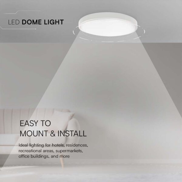 Φωτιστικό Οροφής LED 36W 4000K IP44 Λευκού Χρώματος  V-TAC – 76221VT