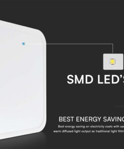 Πλαφονιέρα Οροφής LED 18W SMD 3000K IP44 Λευκού Χρώματος V-TAC – 76241