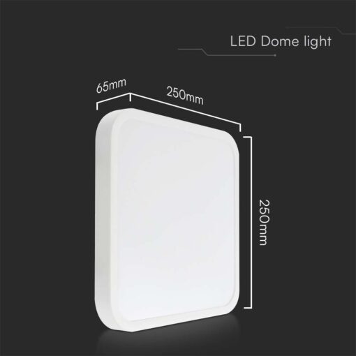 Πλαφονιέρα Οροφής LED 18W 4000K IP44 Λευκού Χρώματος  V-TAC – 76251