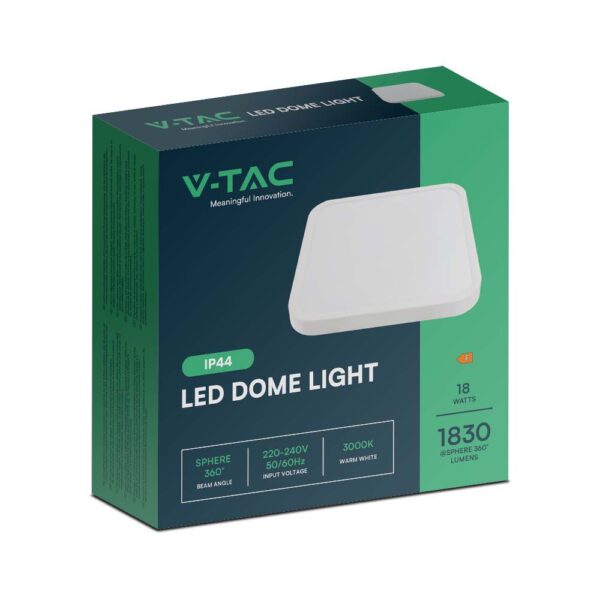 Πλαφονιέρα Οροφής LED 24W SMD 4000K IP44 Λευκού Χρώματος V-TAC – 76281