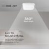 18W LED Πλαφονιέρα Τετράγωνη 25x25cm Λευκή SAMSUNG Chip 2500lm 6500K IP44 V-TAC – 76261-24