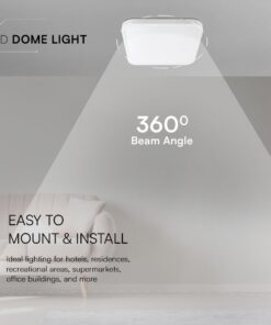 18W LED Πλαφονιέρα Τετράγωνη 25x25cm Λευκή SAMSUNG Chip 2500lm 6500K IP44 V-TAC – 76261-24