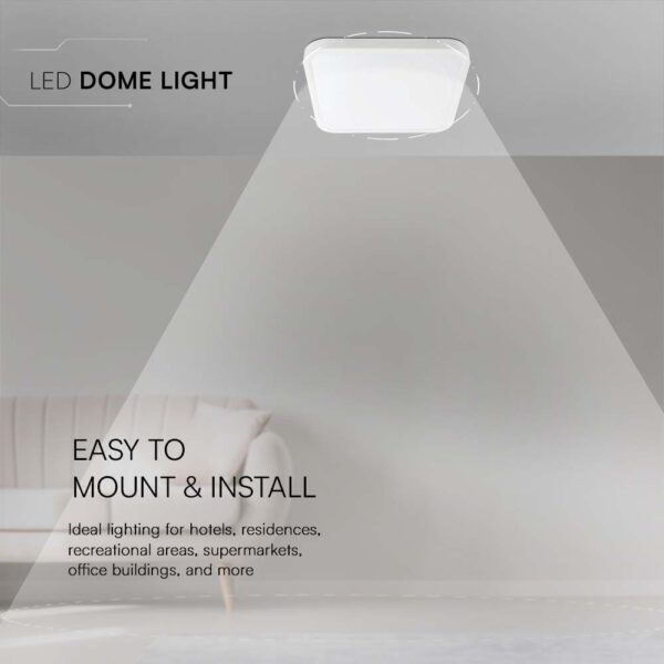 Πλαφονιέρα Οροφής LED 48W 4000K IP44 Λευκού Χρώματος V-TAC – 76311