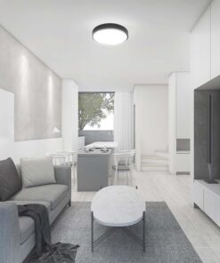 Πλαφονιέρα Οροφής LED 18W 4000K IP44 Μαύρου Χρώματος V-TAC – 76341