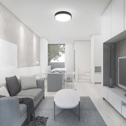 Πλαφονιέρα Οροφής LED 18W 4000K IP44 Μαύρου Χρώματος  V-TAC – 76341