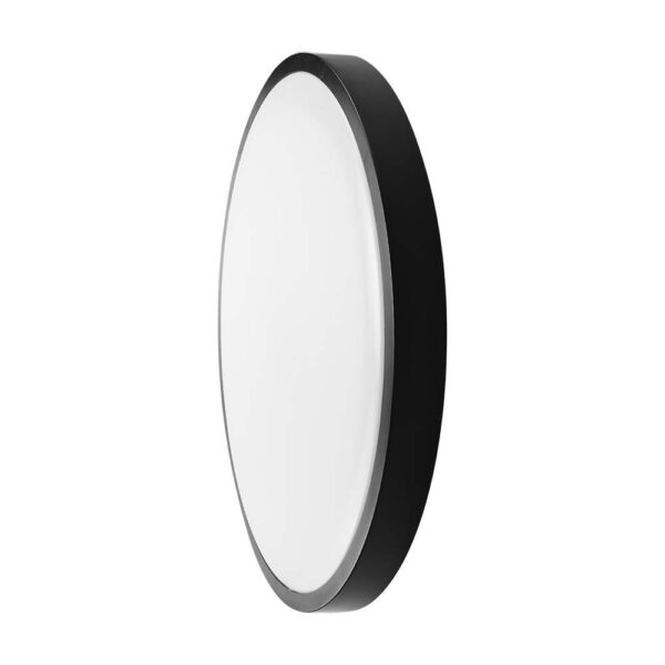 Πλαφονιέρα Οροφής LED 24W 6500K IP44 Μαύρου Χρώματος  V-TAC – 76381