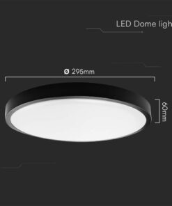 Φωτιστικό Οροφής LED 18W 6400K IP44 Μαύρου Χρώματος V-TAC – 76351VT