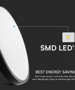 Επιτοίχιο Φωτιστικό LED 18W 3000K IP44 Μαύρου Χρώματος V-TAC – 76331VT