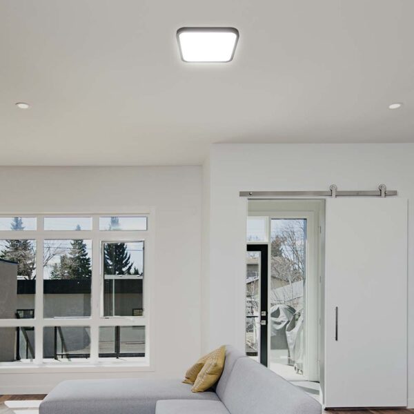 Πλαφονιέρα Οροφής LED 18W 4000K IP44 Μαύρου Χρώματος  V-TAC – 76431