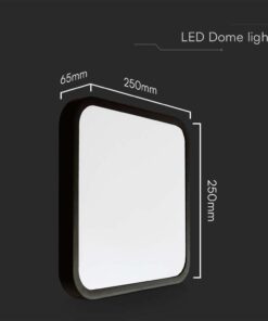 Πλαφονιέρα Οροφής LED 18W 4000K IP44 Μαύρου Χρώματος V-TAC – 76431