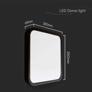 Πλαφονιέρα Οροφής LED 18W 4000K IP44 Μαύρου Χρώματος  V-TAC – 76431